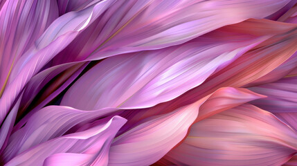 Poster - Pastel leaves layered on soft background create gentle and soothing atmosphere, evoking sense of calm and tranquility