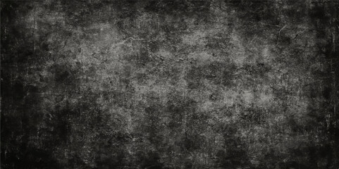 Poster - Dark, old, and rough, this black grunge paper texture creates a vintage wall pattern backdrop