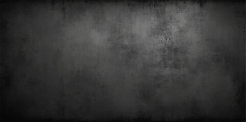 Poster - Dark, old grunge metal wall texture with a blank, aged surface