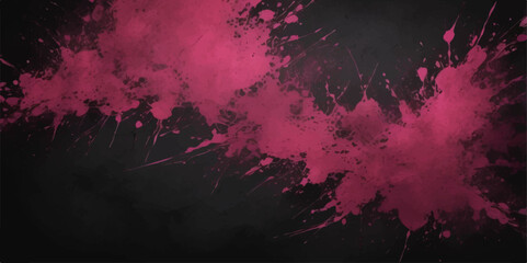 Aufkleber - Abstract grunge background with red and black ink splashes, a dark, textured pattern resembling old, dirty paint on a wall