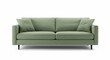 © Nazrul - Modern green sofa with pillows isolated on white background
