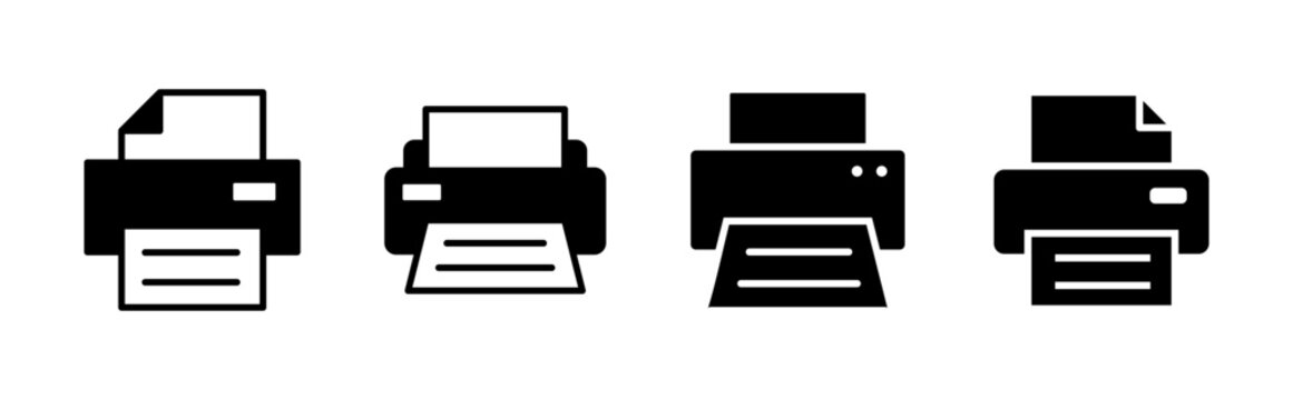 Print icon set. printer icon vector.