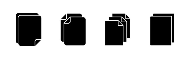 Aufkleber - Document icon set. Paper icon. File Icon