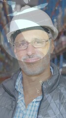 Leinwandbilder - Distribution warehouse worker smiling 4k