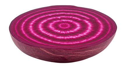 Poster - Cross-section of a vibrant beet with concentric rings of deep purple and white