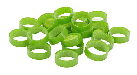 Poster - Fresh sliced green onions or scallions forming a vibrant pile