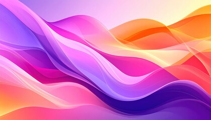 Poster - Abstract wavy colorful design