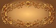 © Triple P - Elegant Golden Floral Frame Design, Perfect for Luxurious Invitations or Decorative Projects