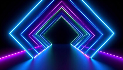 Leinwandbilder - Digital hexagon abstract background. 