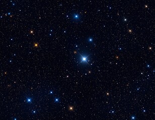 Wall Mural - seamless pattern with outer space with stars background.