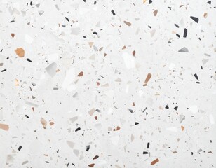 Leinwandbilder - White terrazzo background with grey,