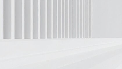 Leinwandbilder - Abstract wavy architecture space with empty concrete floor, Soft