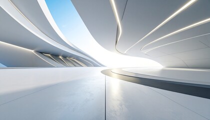 Leinwandbilder - 3d illustration of abstract architecture background, geometric