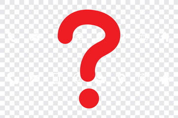 Poster - Question mark icon. Question mark simple black style symbol sign for apps and website, vector illustration.