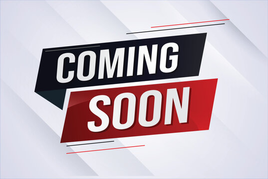 coming soon word concept vector illustration with lines 3d style for social media landing page, template, ui, web, mobile app, poster, banner, flyer, background, gift card, coupon, label, wallpaper 