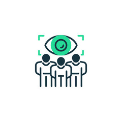 Poster - Vision Sharing line icon. Universal creative premium symbol. Vector sign icon logo template. Vector illustration