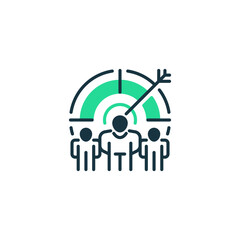 Poster - Shared Goals line icon. Universal creative premium symbol. Vector sign icon logo template. Vector illustration