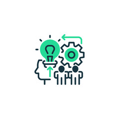 Poster - Critical Thinking line icon. Universal creative premium symbol. Vector sign icon logo template. Vector illustration