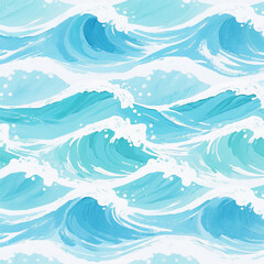 Naklejka na meble Abstract watercolor wave pattern