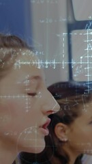 Poster - Animation of mathematical equations over schoolchildren learning