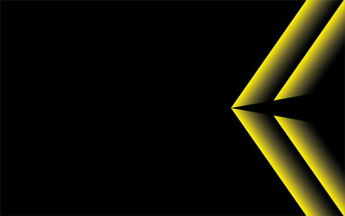 Poster - Futuristic Yellow and Black Abstract Background Vector Design