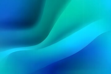 Fototapete - Abstract blue and green gradient background with a blurred vector wavy texture. Blue abstract background 