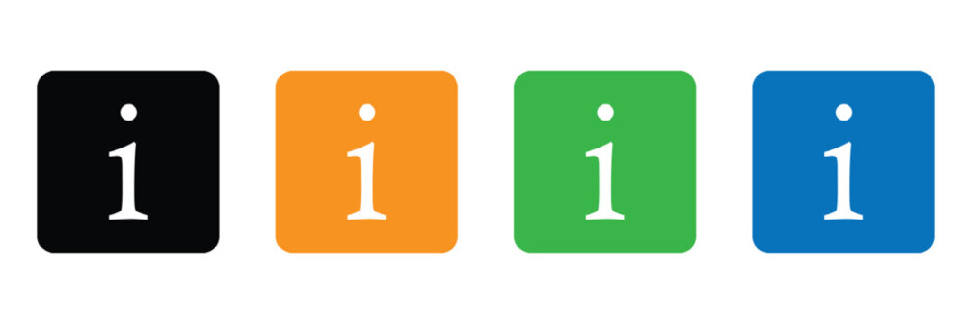 information sign icon set illustration. about us sign and symbol. question mark icon . EPS 10 . 