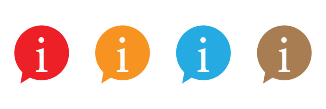 information sign icon set illustration. about us sign and symbol. question mark icon . EPS 10 . 
