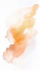 Aufkleber - Abstract watercolor painting in shades of orange and gold