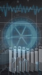 Poster - Animation of financial data processing over circuit board