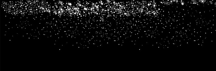 Wall Mural - Falling Snow Overlay Background. Snowfall Winter Christmas Background. Vector Illustration.