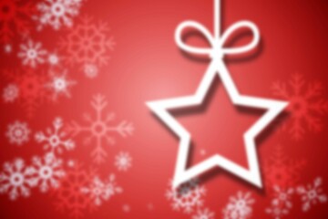 Poster - Blurred christmas background