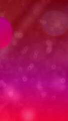 Poster - Animation of glowing light spots moving over pink background