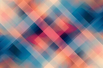 Poster - Digital artwork featuring abstract geometric shapes and intersecting lines. Vivid colors create a calming and modern atmosphere, perfect for contemporary decor.