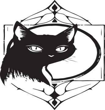  Cat vector art