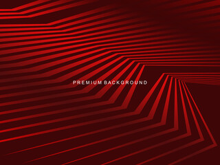 Poster - Luxurious abstract vector with crimson and fiery red geometric stripes creates a dynamic visual effect ideal for digital backgrounds, presentations or modern design elements.