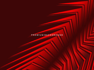 Poster - Luxurious abstract vector with crimson and fiery red geometric stripes creates a dynamic visual effect ideal for digital backgrounds, presentations or modern design elements.