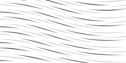 Fototapete - black abstract dots sport style vector with waves illustration.