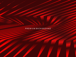 Poster - Luxurious abstract vector with crimson and fiery red geometric stripes creates a dynamic visual effect ideal for digital backgrounds, presentations or modern design elements.