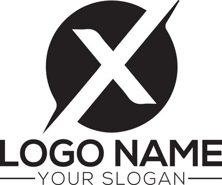 vector cross X logo