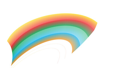 Fototapete - Abstract gradient arc with subtle texture isolated on white background