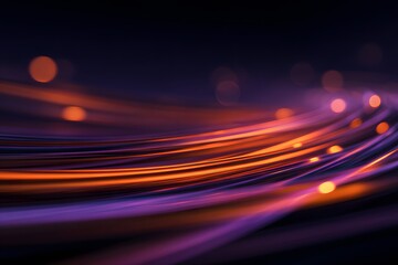 Fototapete - 
Abstract background with colorful, glowing light streaks and lines moving rapidly in perspective, representing the speed of data transfer or technology in the digital world.