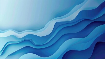 Aufkleber - Blue gradient design with modern abstract tones and gentle transition