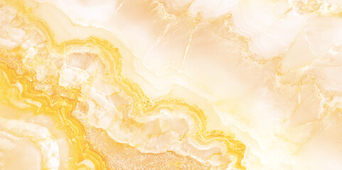 Poster - The image showcases an abstract artwork with flowing wave-like patterns, Delicate golden veins weave through the composition, The smooth fluid blending of colors creates a serene ethereal effect.