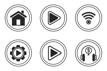 set of icons for web