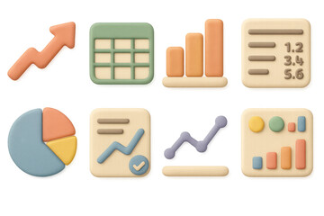 Poster - Simple data analytics icons illustration for infographic and presentation design