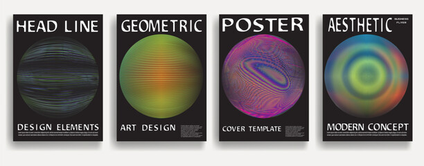 Poster - Modern posters . Vector design composition with various geometric shapes . Abstract contemporary art . Vector art ideal for media, ads, covers, brochures, banners.
