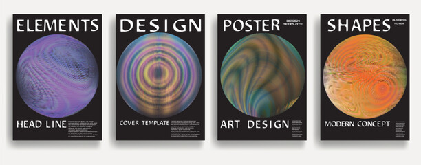 Poster - Modern posters . Vector design composition with various geometric shapes . Abstract contemporary art . Vector art ideal for media, ads, covers, brochures, banners.
