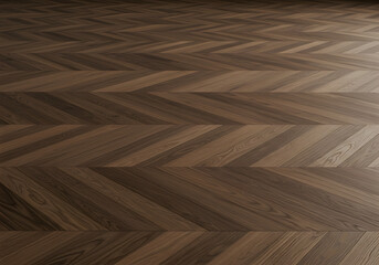 Fototapete - Elegant Wooden Herringbone Floor Brown Texture, Interior Design, Chevron Pattern, Wood Grain.