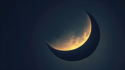 Poster - Abstract crescent shape design